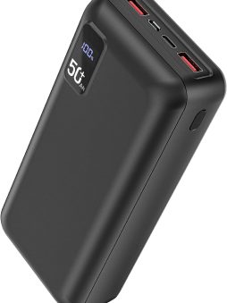 Power Bank 50000mAh 22.5W Fast Charging Portable Charger USB-C Quick Charge with 3 Outputs & 2 Inputs LED Display Huge Capacity External Battery Pack for Most Electronic Devices on The Market